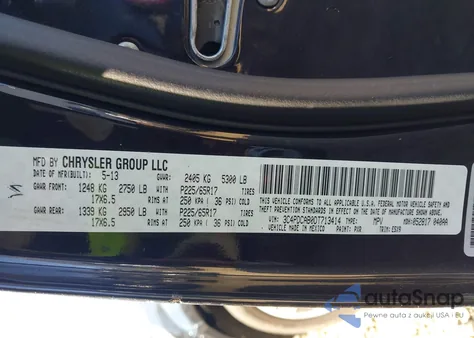 2013 Dodge Journey Se из США, поврежденный, VIN 3C4PDCAB0DT713414